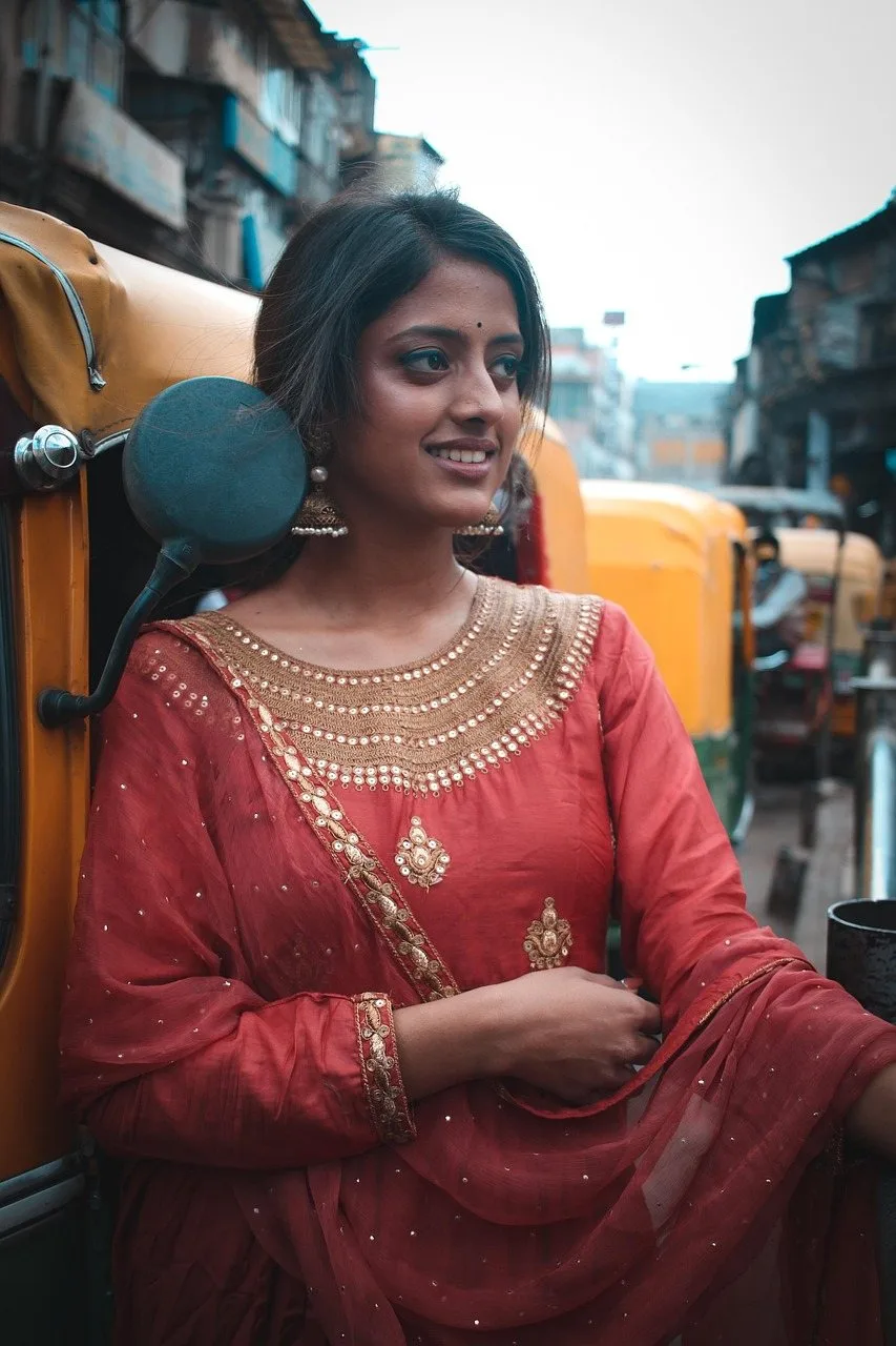 Madder red buti kurta